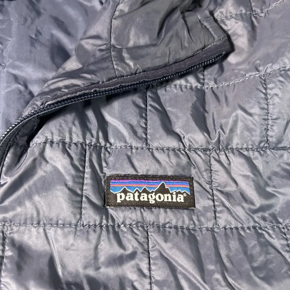 Patagonia Nano Puff Jacket Mens Small 84212 Navy Quilted Puffer Coat Outdoors - Picture 6 of 16